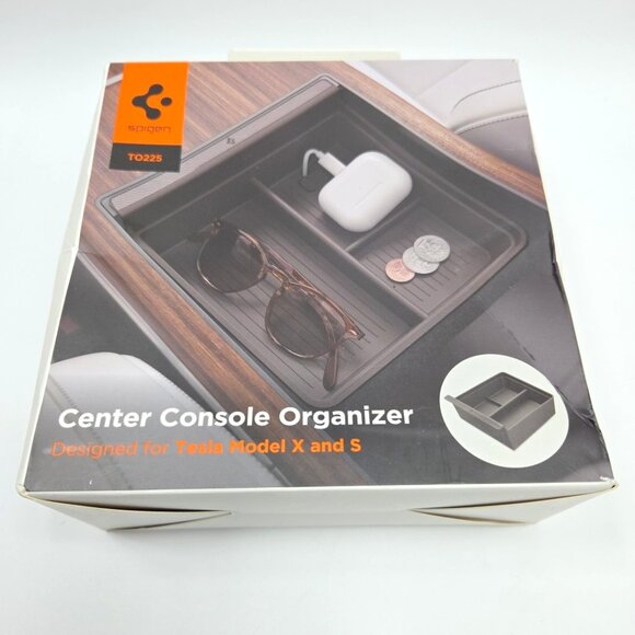 Spigen For Tesla Model‎ X & S Center Console Organizer Tray TO225 - Picture 1 of 3